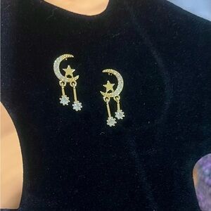 Gold Moon 🌙 & Star ⭐️ Earrings